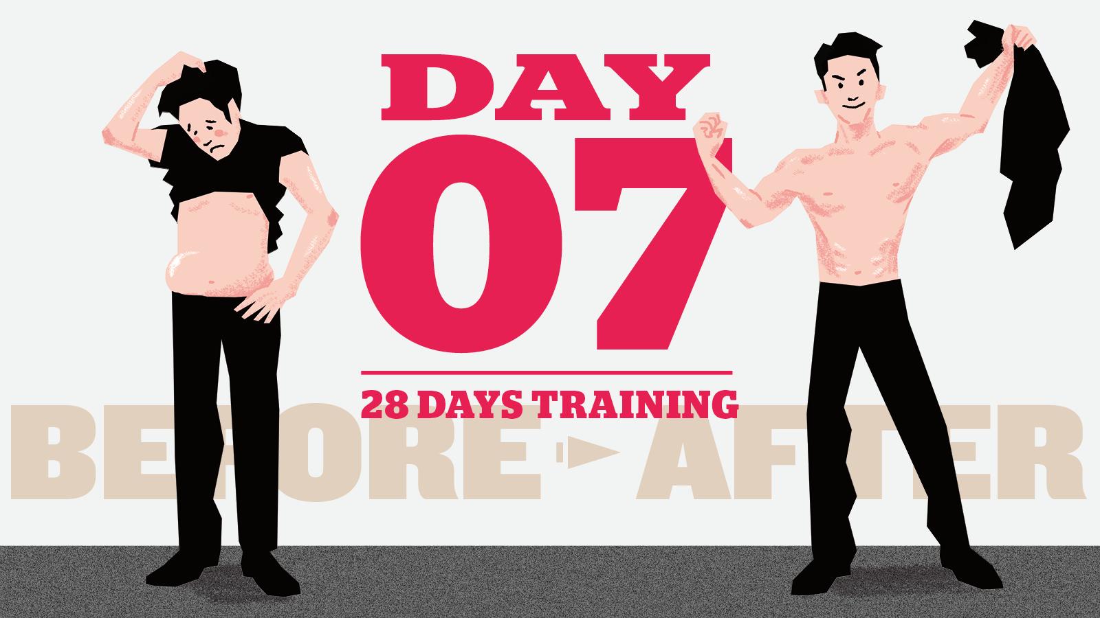 【4週間で「脱げるカラダ」】アクティブレストで、疲労回復に努める7日目