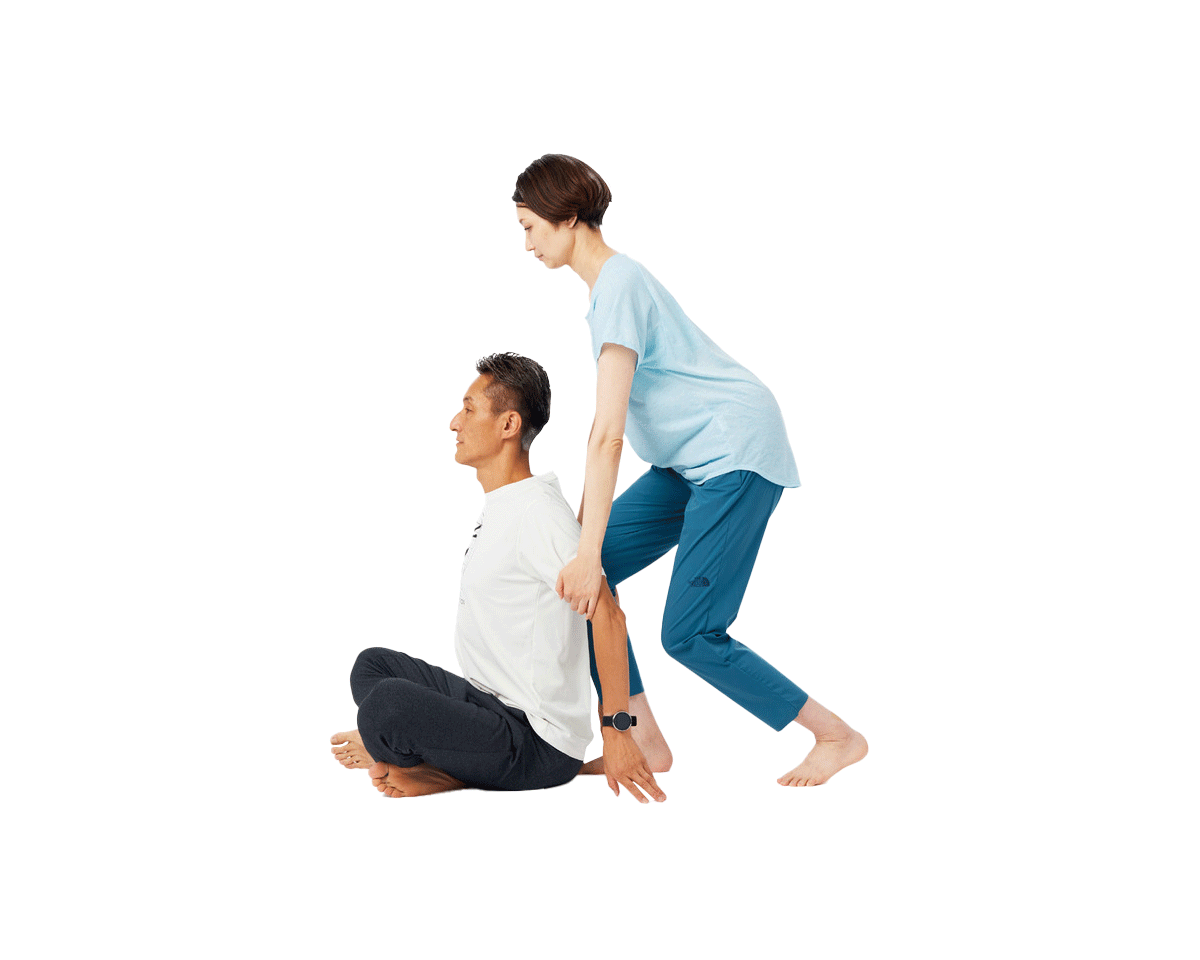 症状別で互いにいたわる大人のペアストレッチ
