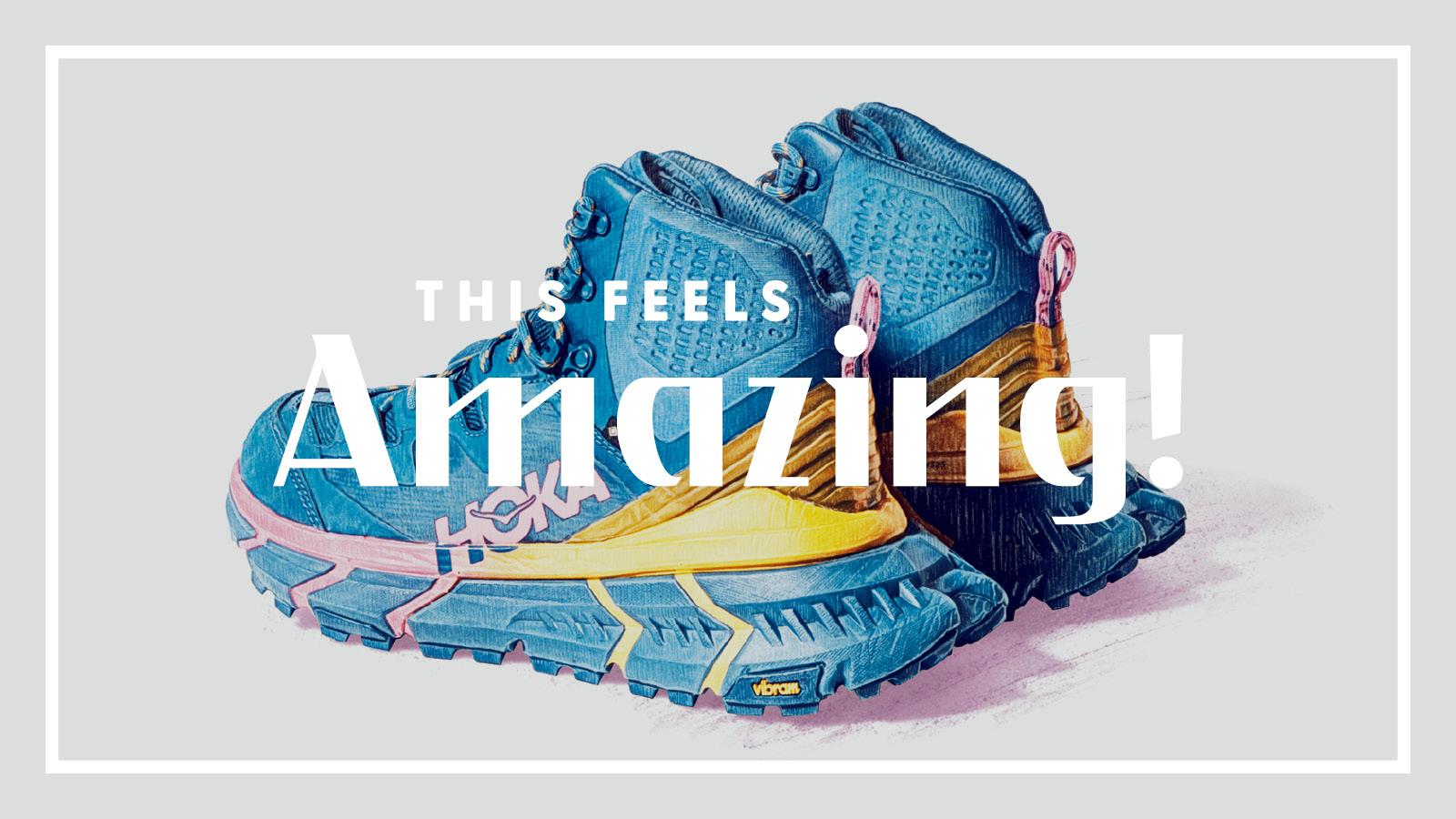 独自のヒール形状で“快適に山を下れる”〈HOKA ONE ONE〉の《テンナイン ハイク GTX》