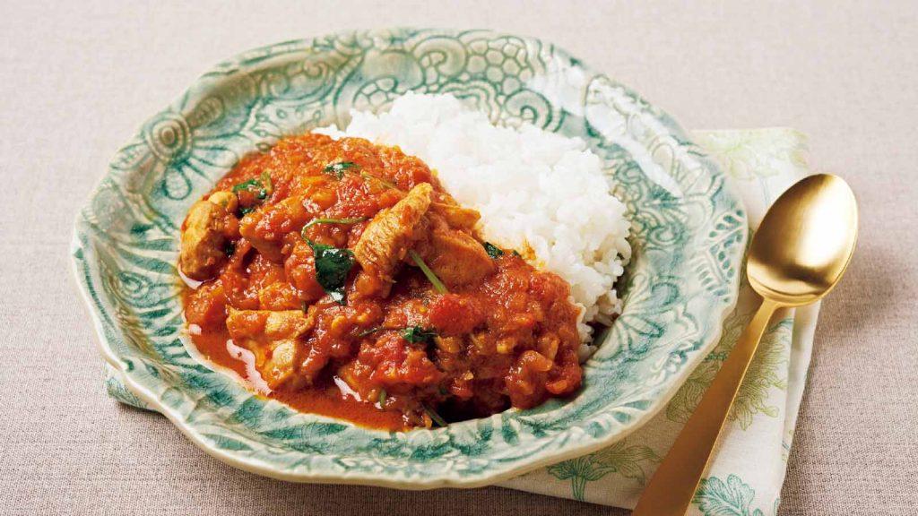 血行を促すターザン飯「トマトとチキンのスパイスカレー」