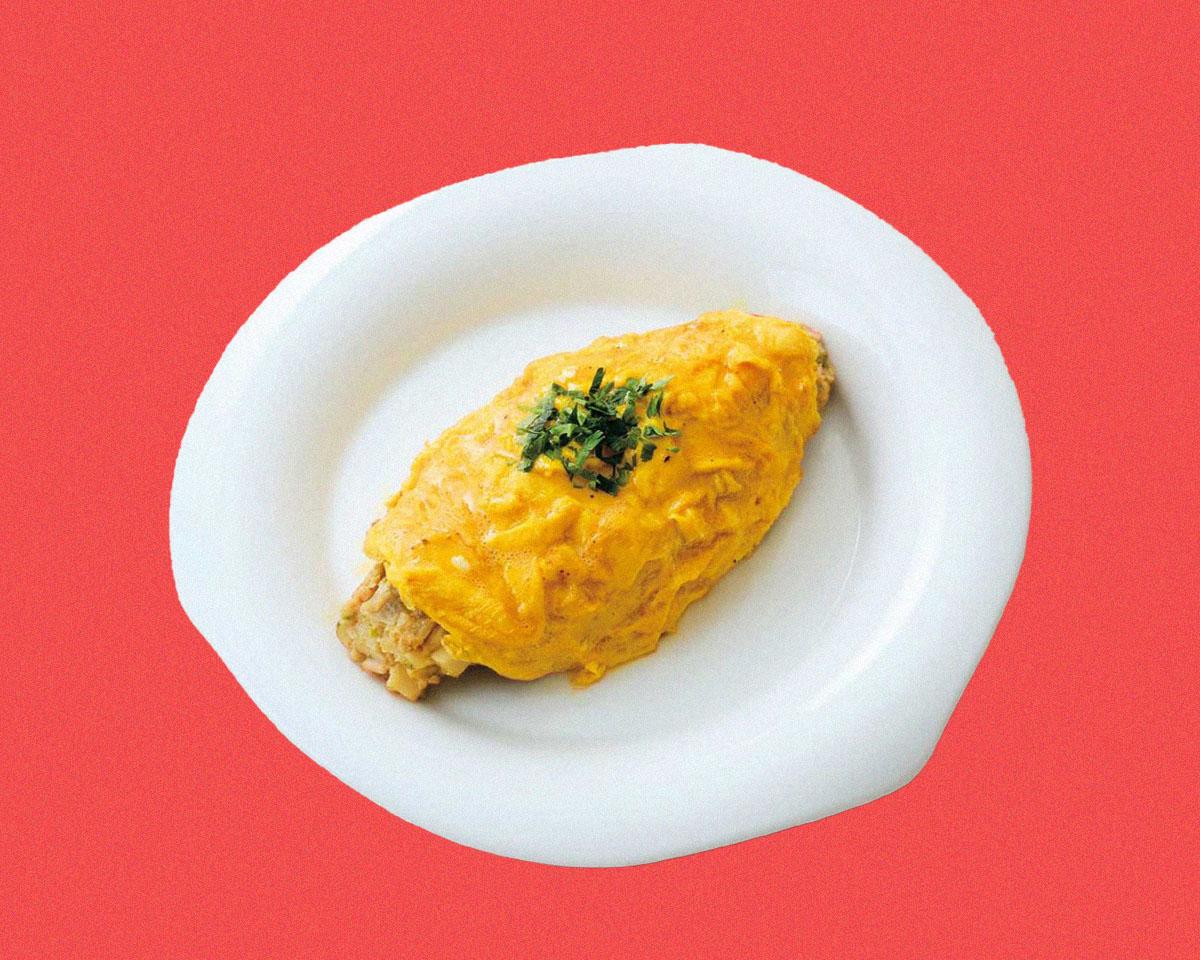 鍛えるシェフの筋肉レシピ：筍と蕗の薹 オートミールのオムライス風