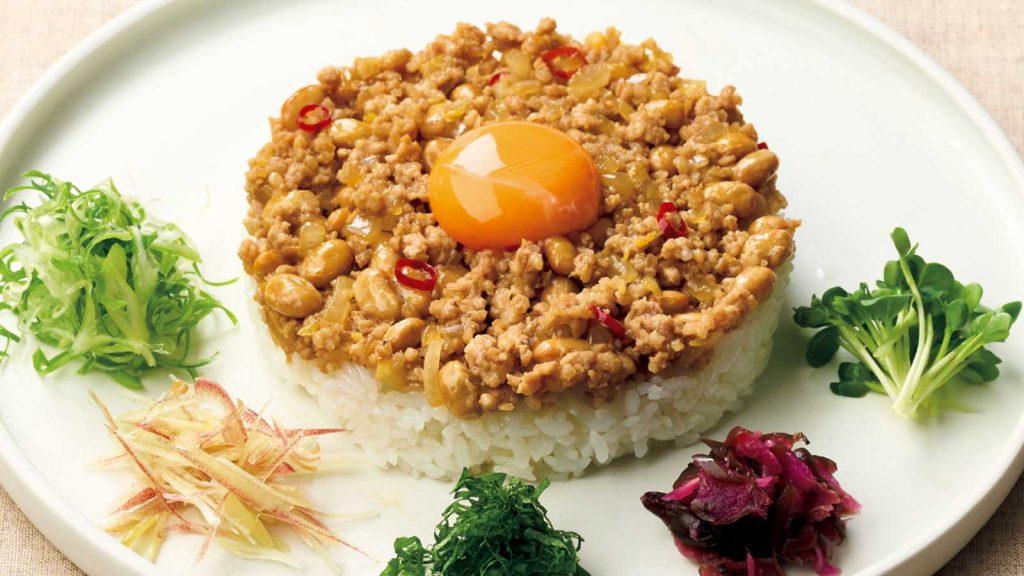 食感が楽しい！五味薬味でたべる納豆飯：腸に効く納豆レシピ