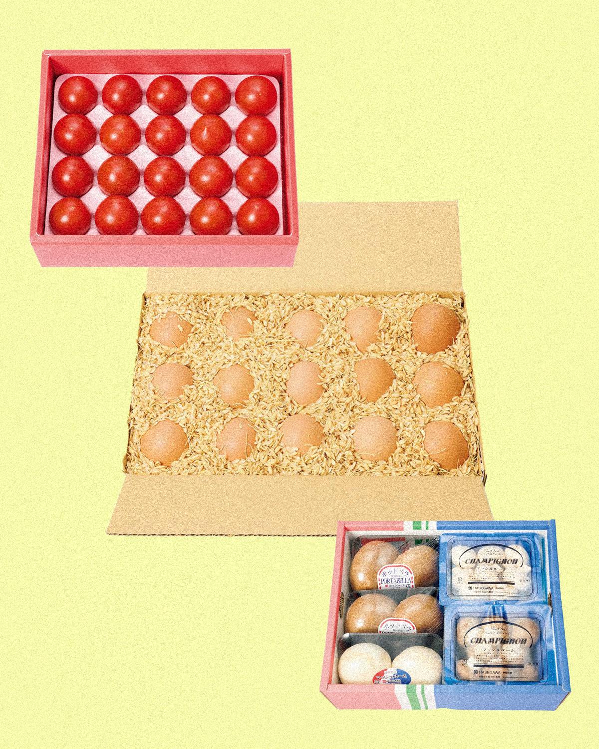 トマト、鶏卵、きのこ。箱で届くとうれしいもの：カラダにいい買い物
