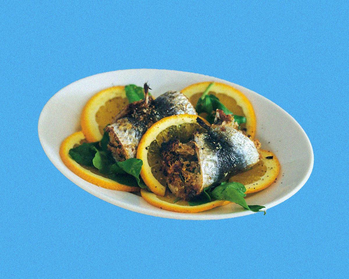 鍛えるシェフの筋肉レシピ：真鰯のベッカフィーコ