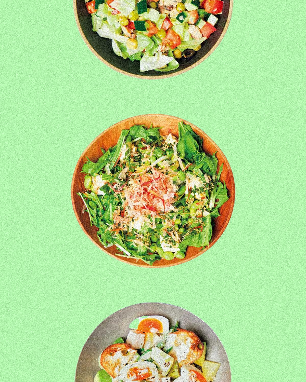 ひと皿で大満足。野菜が主役のごちそうサラダレシピ3皿。