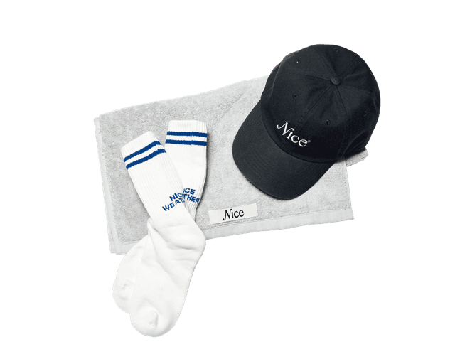★【Nice Weather】SIGNATURE CAP★韓国の人気韓国の人気 韓国で話題のショップが初上陸。〈NICE WEATHER〉のキャップ