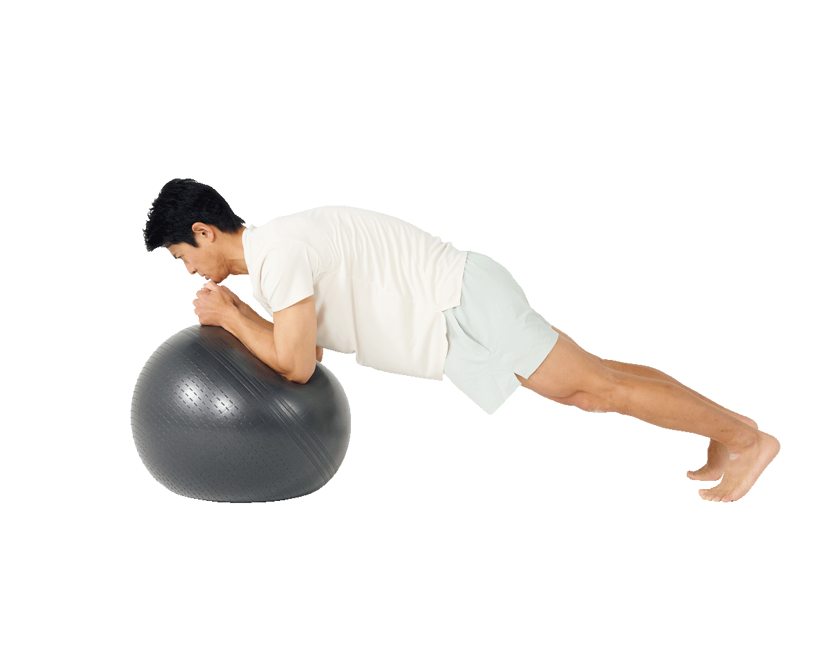 【中〜上級者向け】体幹フル活用！バランスボールで腹筋を鍛えよう。