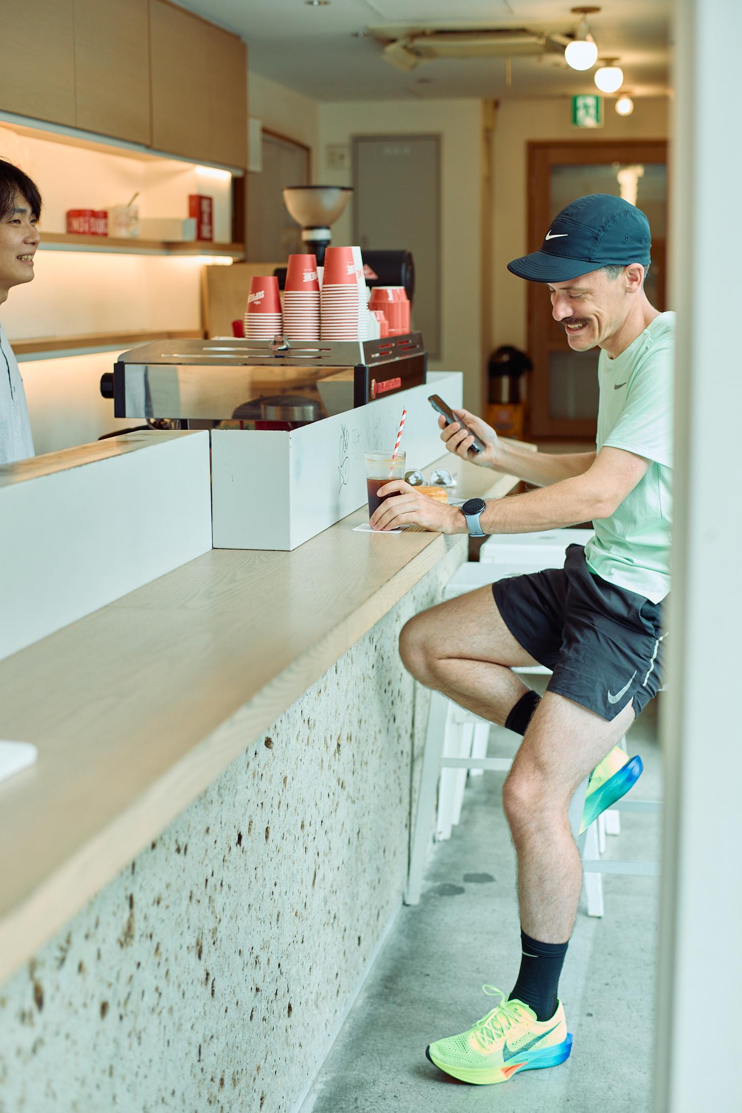 〈Coffee Supreme Tokyo〉でランニングの成果を確認。
