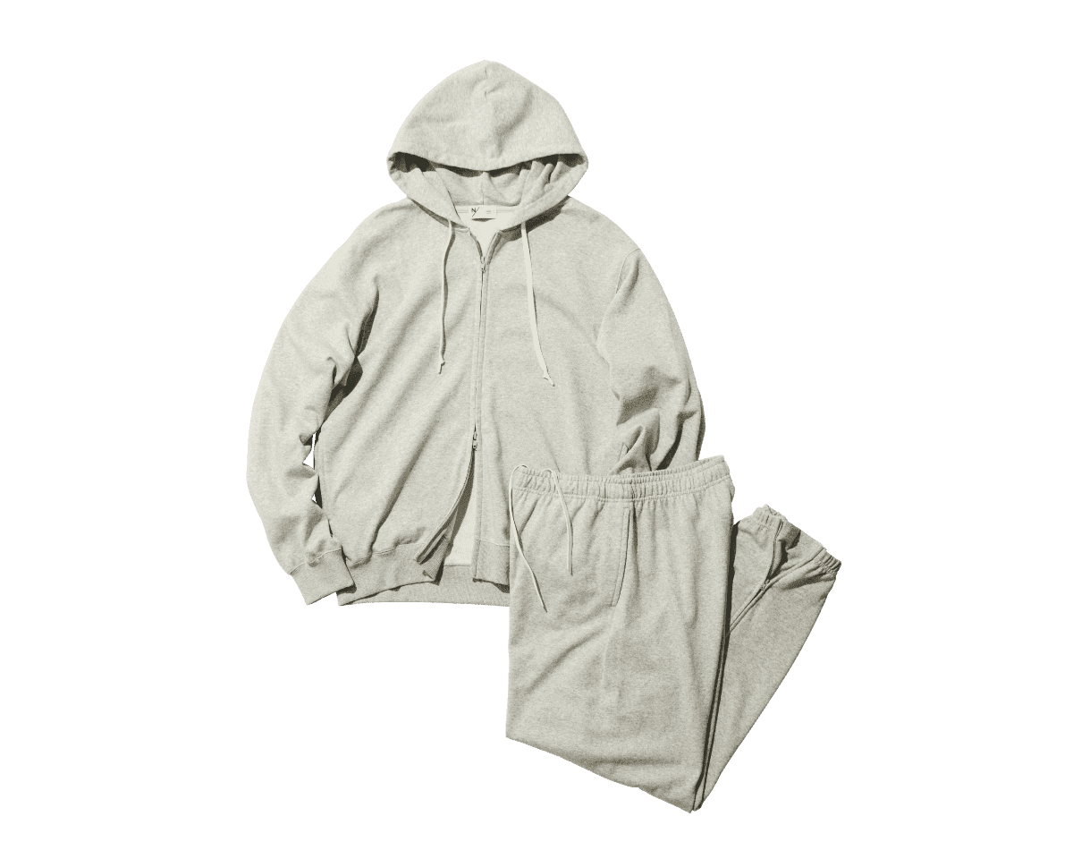 信頼の消臭効果。〈NEUTRAL WORKS.〉のスウェットパーカー＆パンツ。