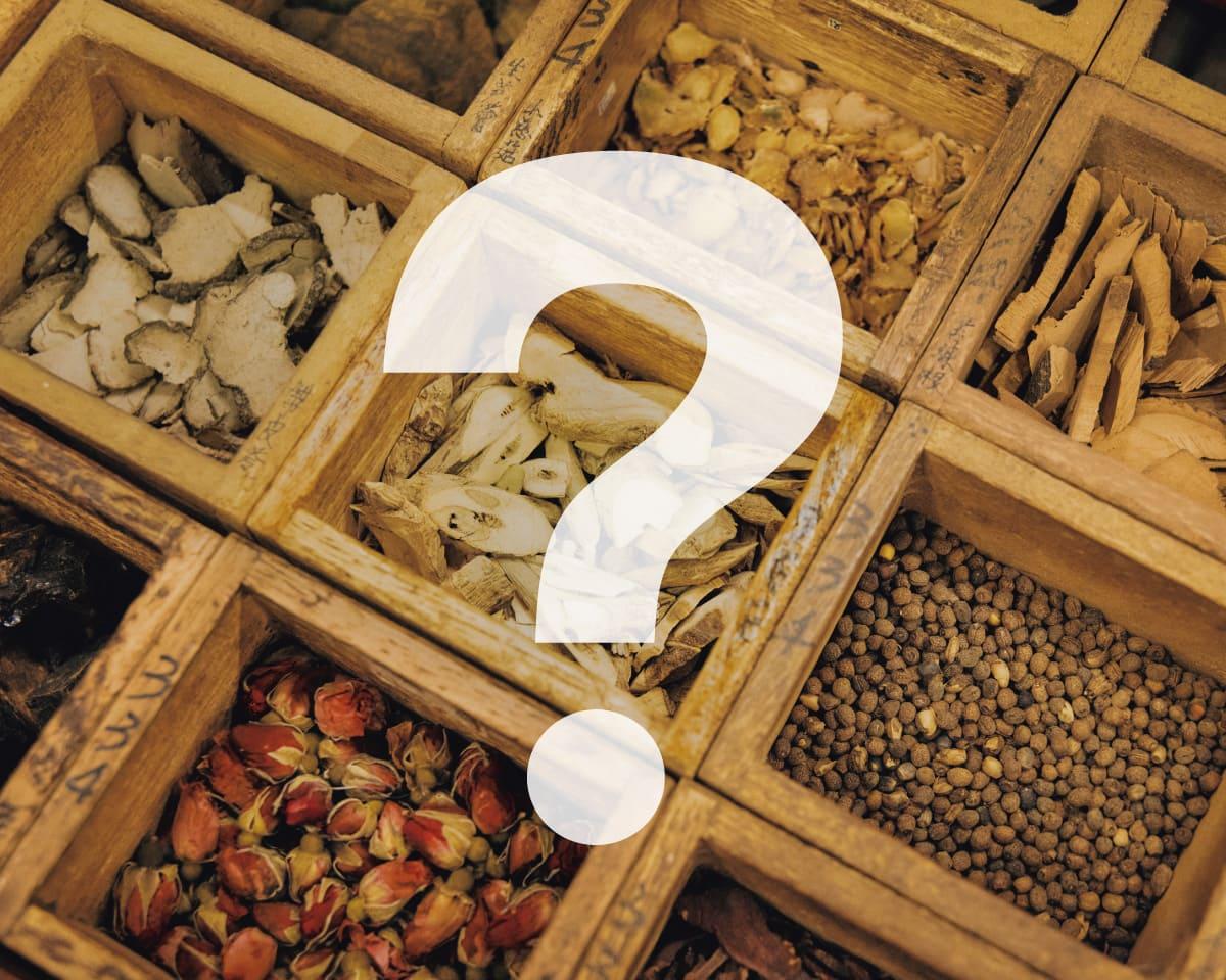 漢方の画像に？マーク