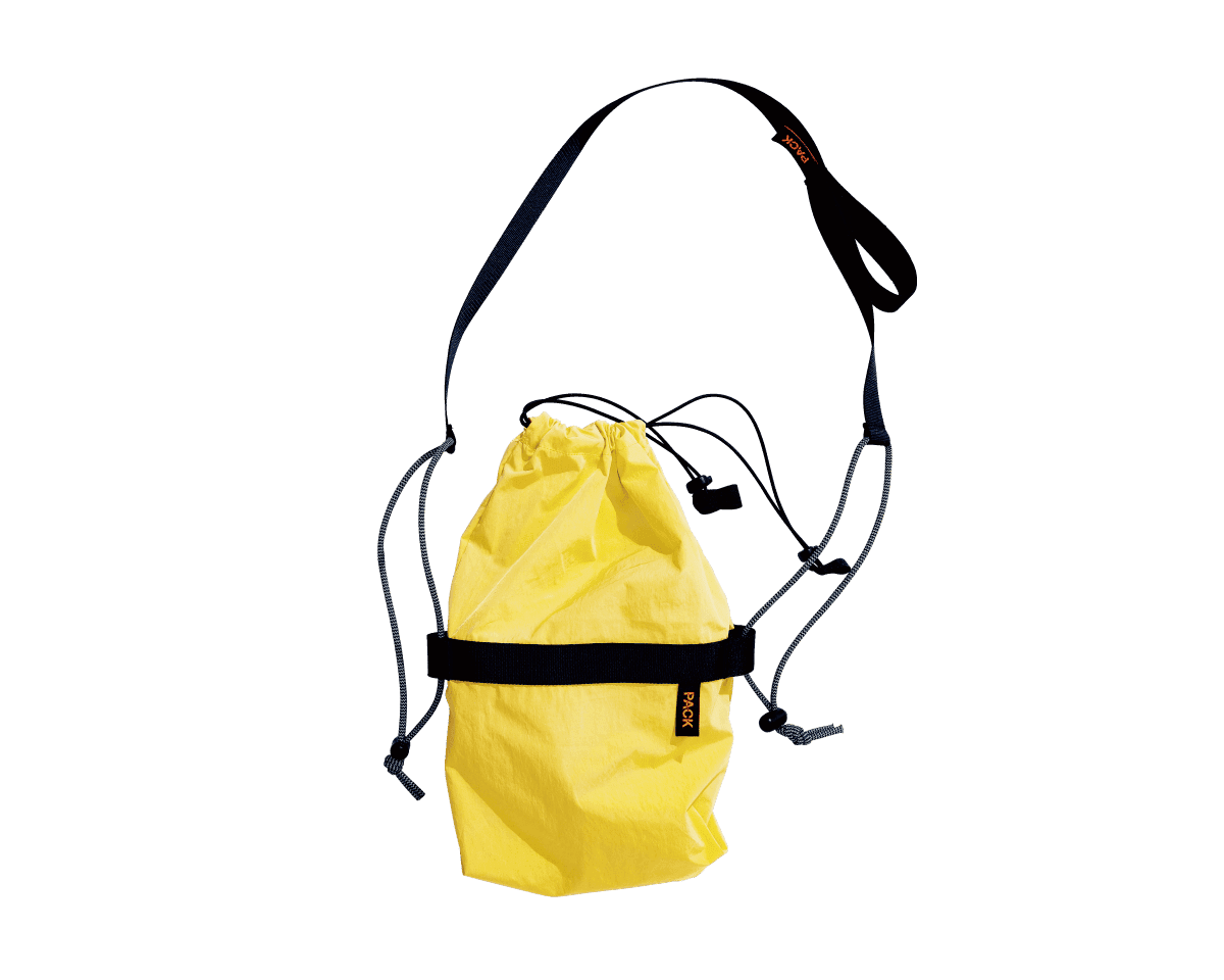 着せ替えで楽しむ〈PACKBAGS〉のバッグ。