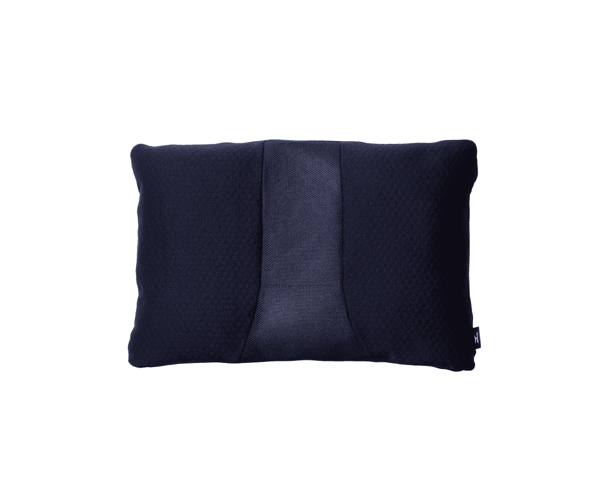 呼吸と寝姿勢を整える〈Mizuno〉のまくら。