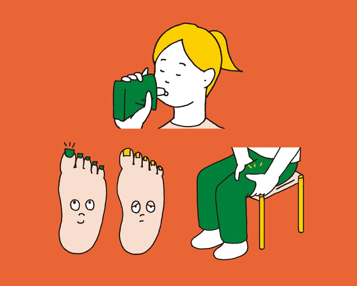 巻き爪や痛み、靴底の擦り減り…。足と脚のお悩みQ&A。
