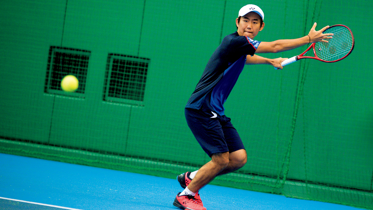 テニスプレイヤー・西岡良仁の練習の様子2