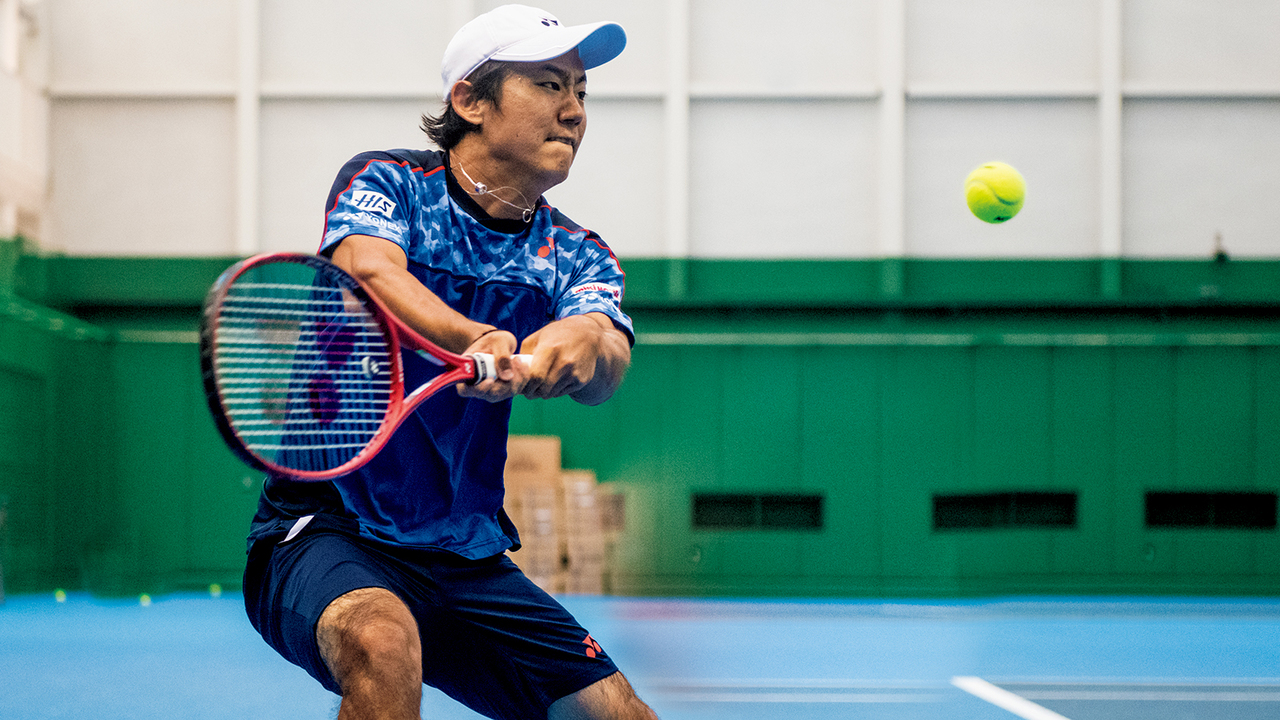 テニスプレイヤー・西岡良仁の練習の様子3