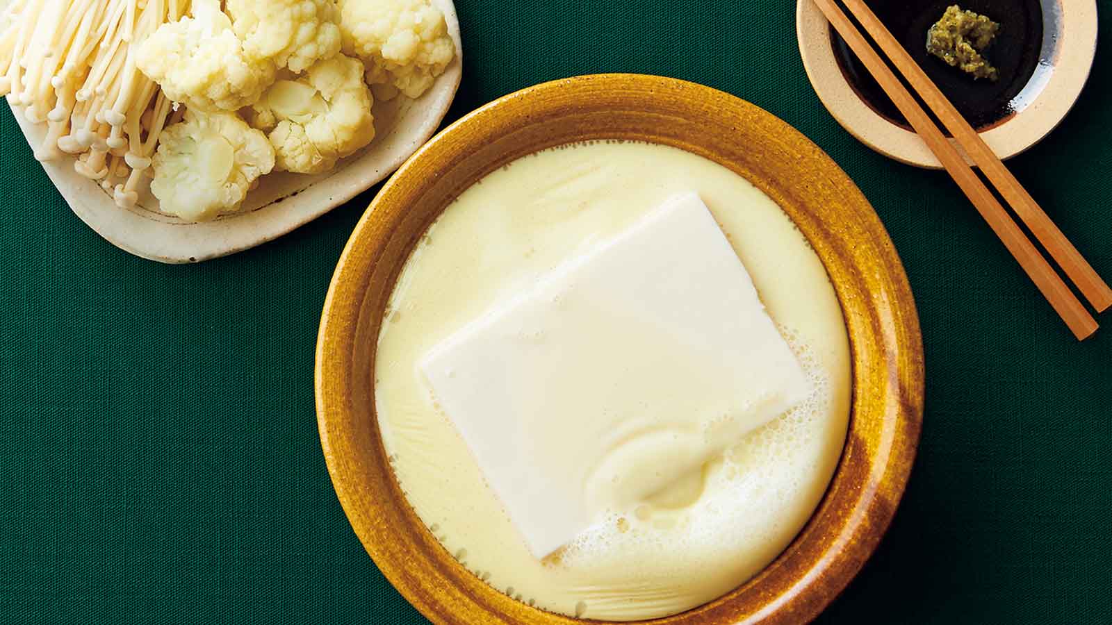 白一色な豆腐の豆乳鍋｜内臓脂肪減の「ひとり鍋レシピ」