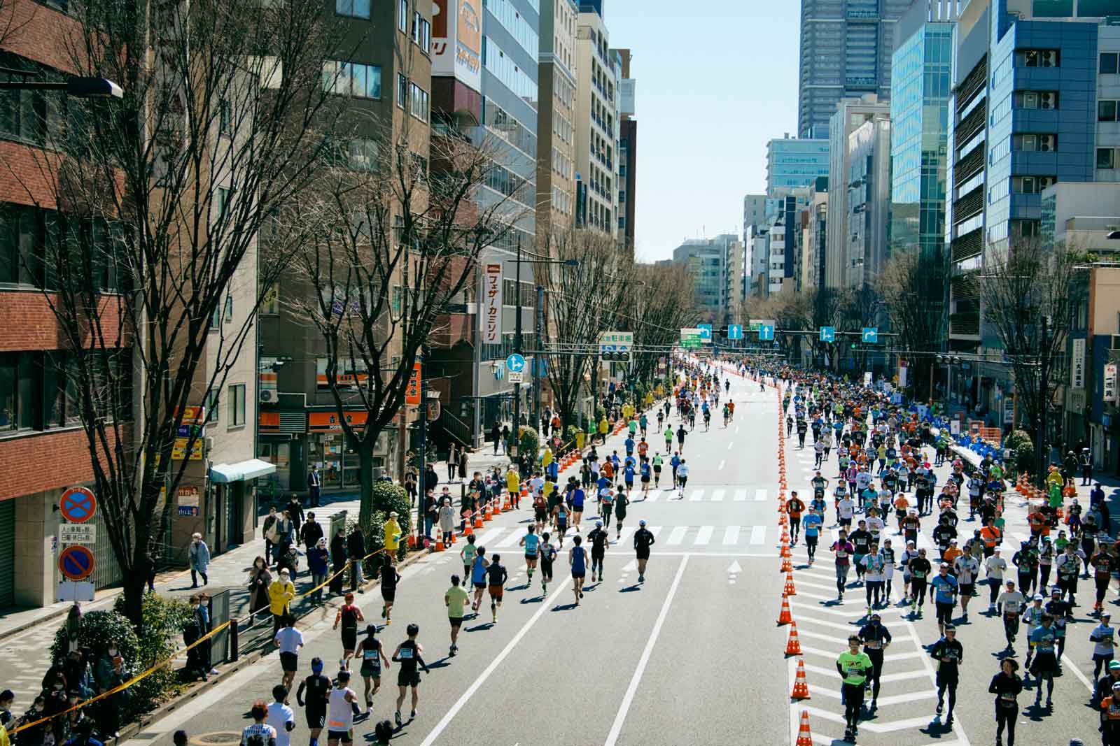 東京マラソン2021のレースの様子