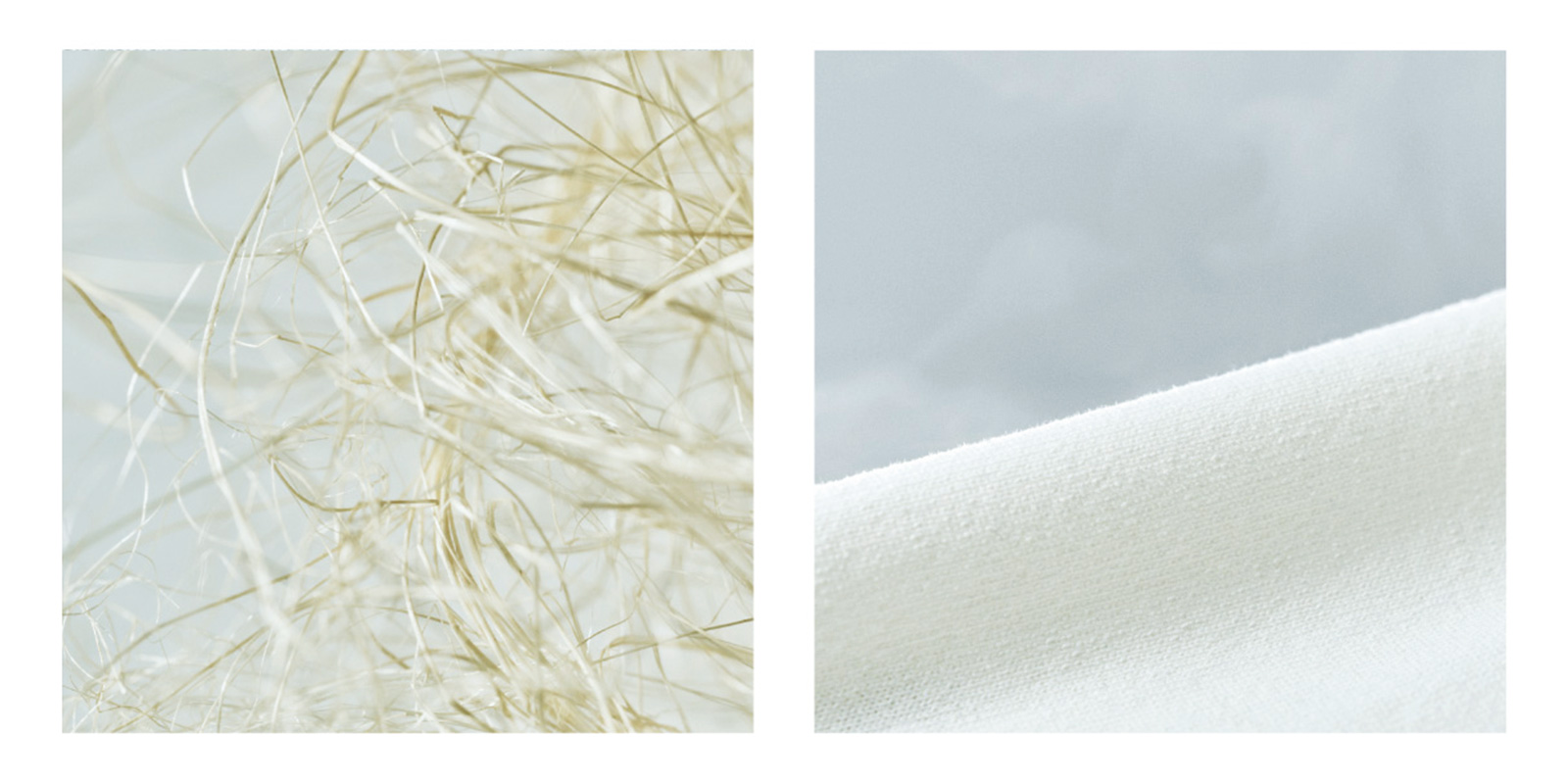 吸・放湿性に優れた、天然繊維の紙糸を使用したハイブリット素材