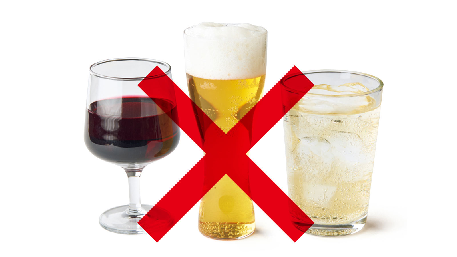 腹を割る 食事のルール 基本は断酒。飲むならアルコールフリーで