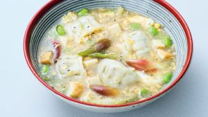 わさび風味のかき玉餃子スープ レシピ 高橋善郎さん 和食料理店〈凧本店〉〈凧 HANARE〉代表