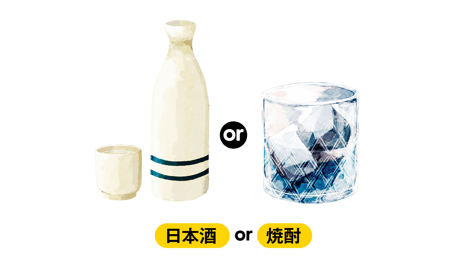 日本酒or 焼酎 アルコール 適量