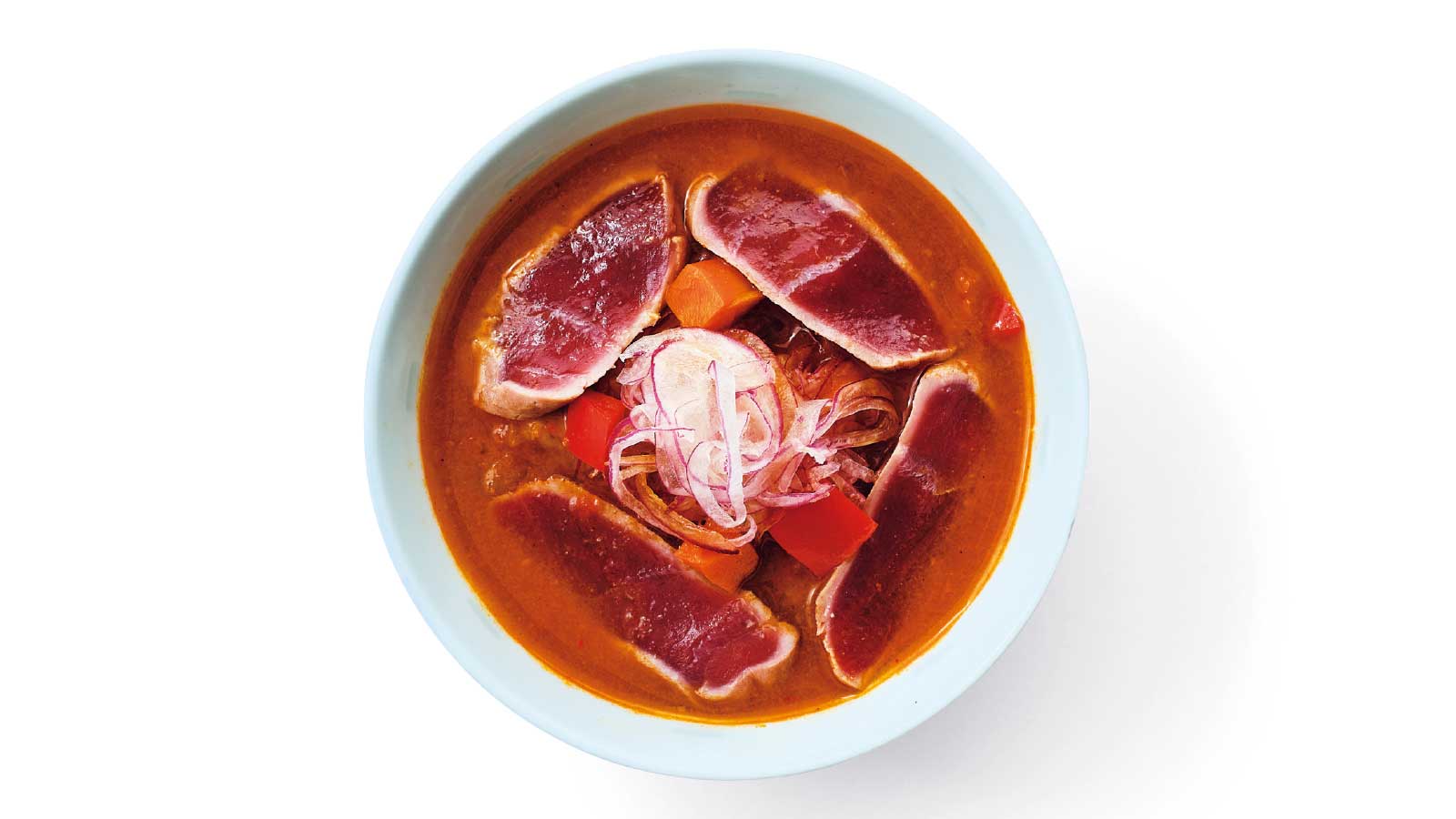 赤い冷製発酵スープ