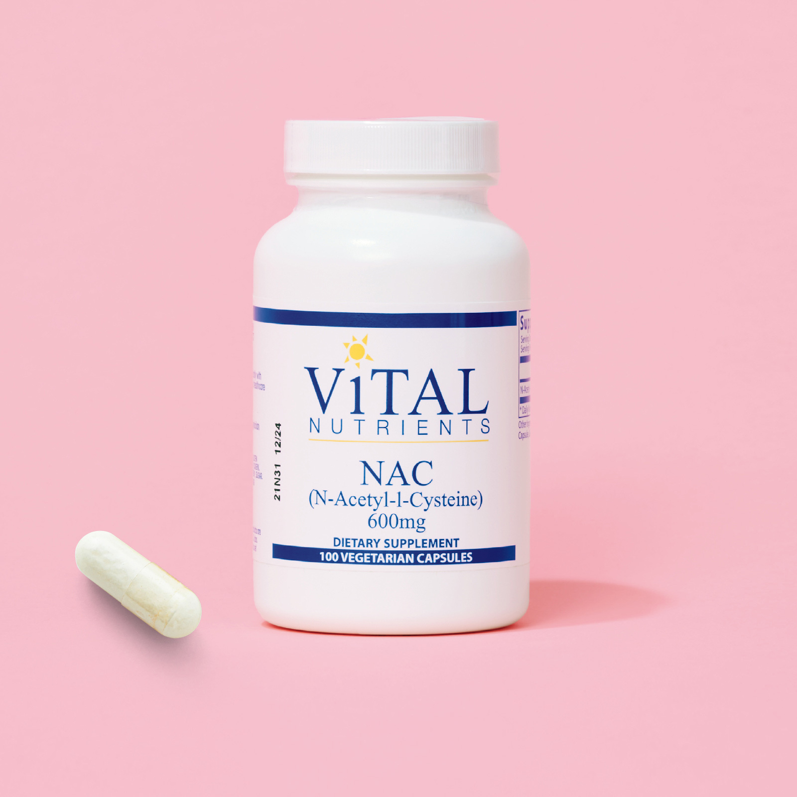 Vital Nutrients NAC N-アセチルL-システイン 600mg