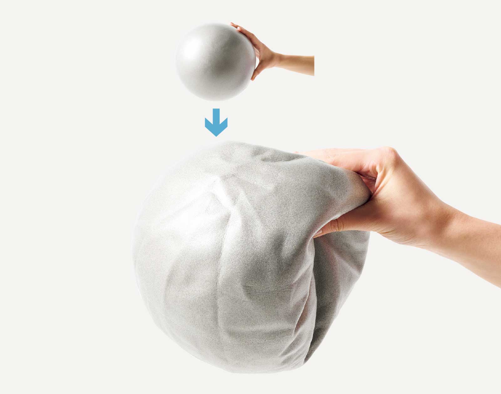 ミニボールエクササイズ 基礎編 腹 へこむ ミニボールは空気を抜いて使う