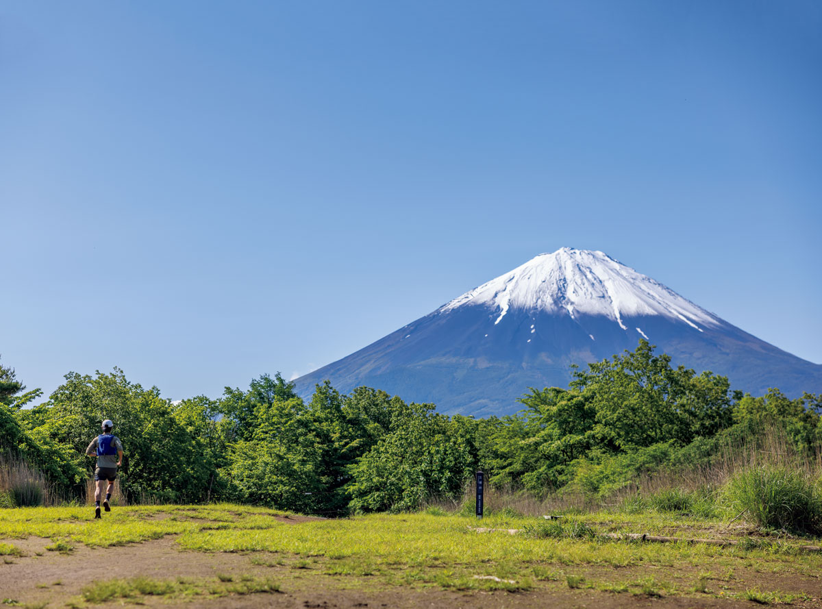 三湖台の山頂広場広場からの富士山