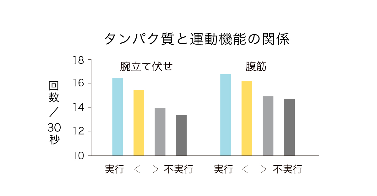 時間栄養学　タンパク質と運動機能の関係