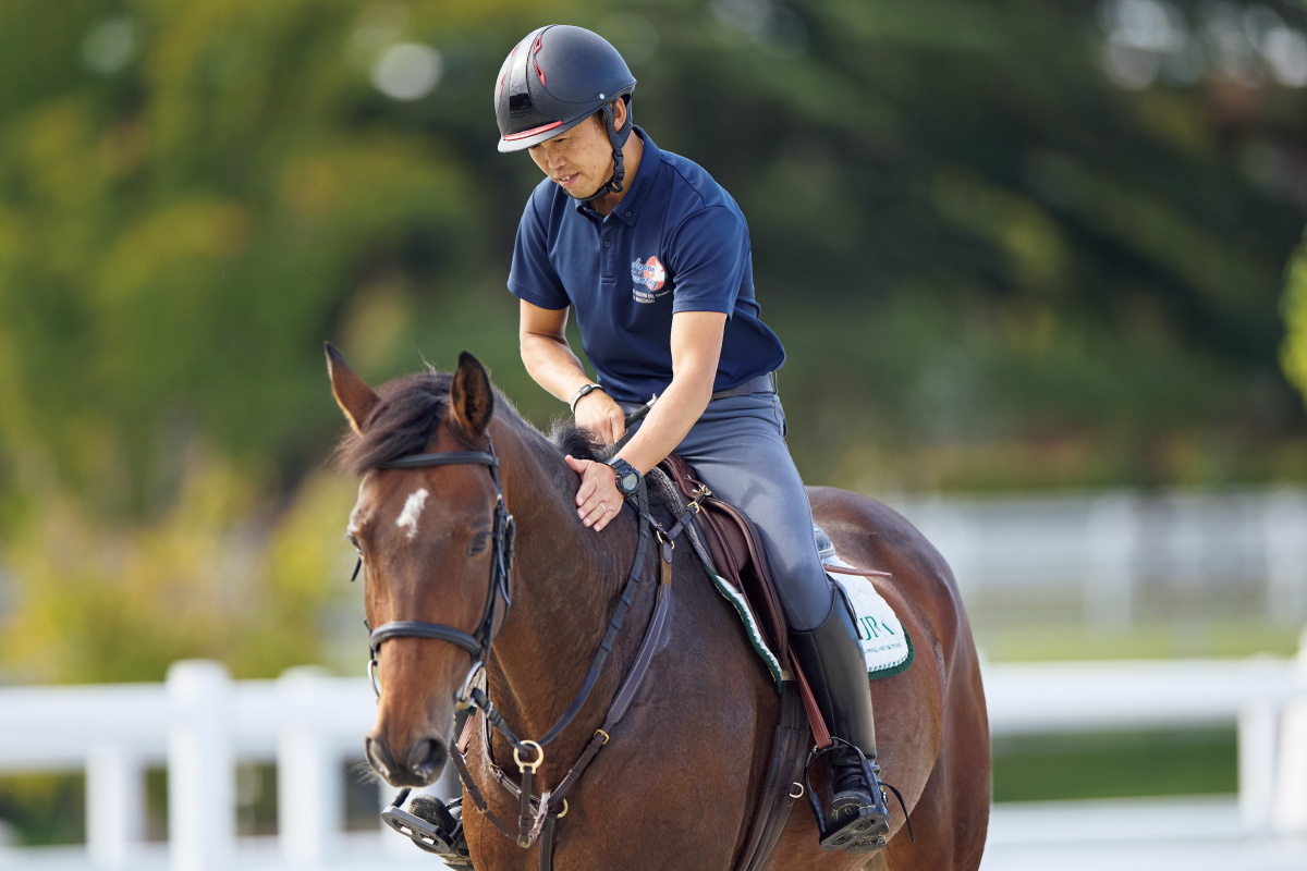 戸本一真　乗馬