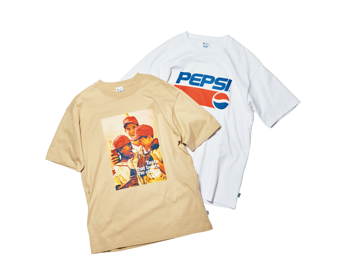 運動終わりに、“ペプシ”！ 〈DISCUS Athletic〉のTシャツ。
