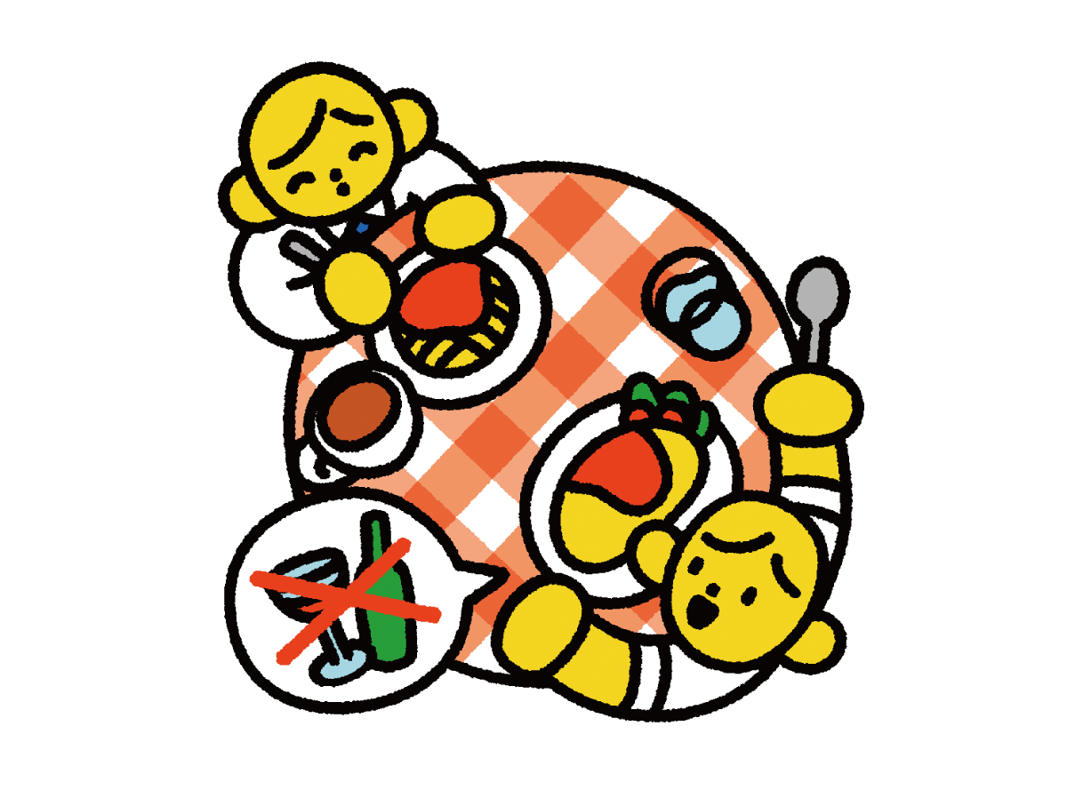 人との食事はランチで