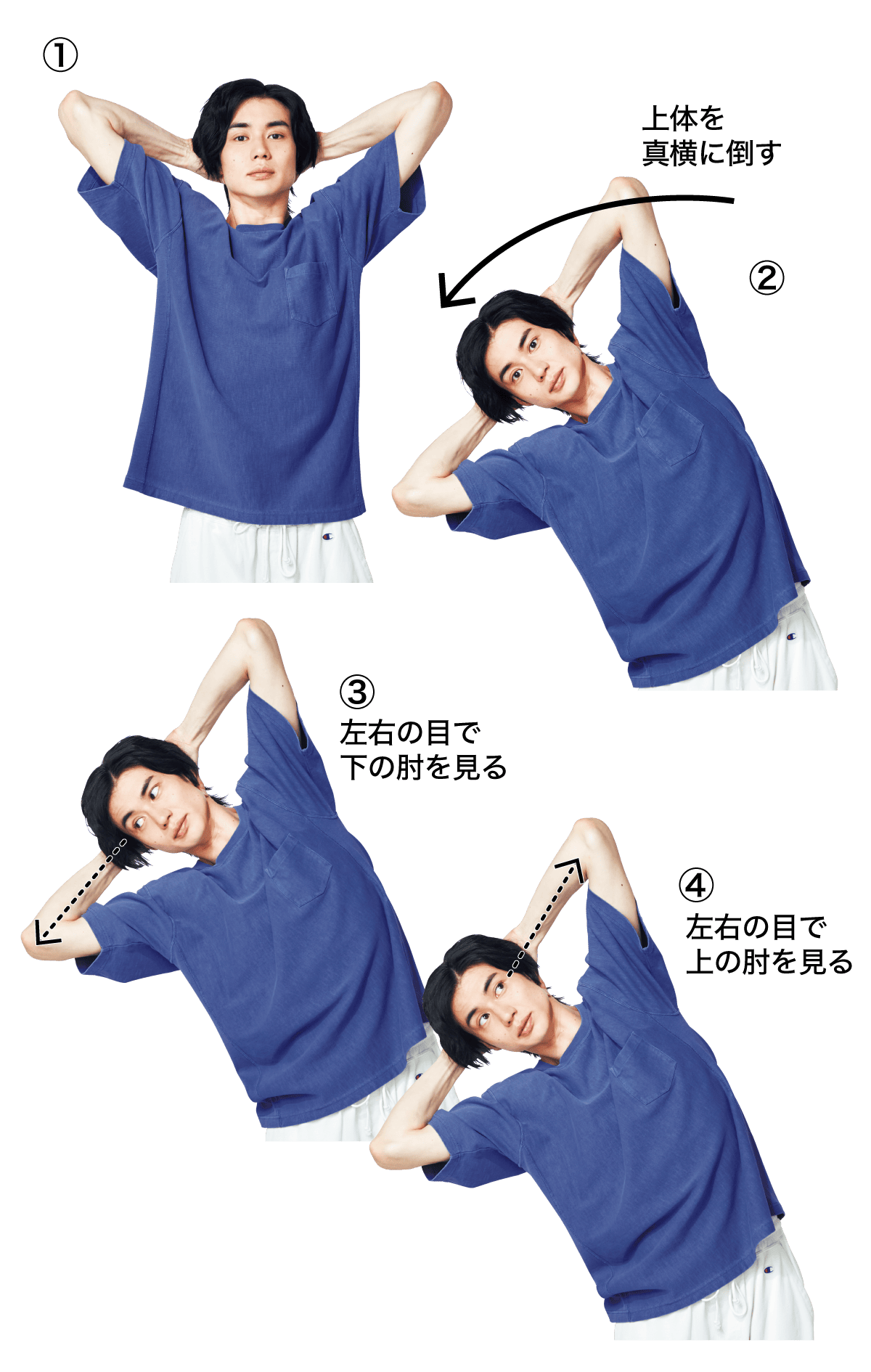 目を動かす