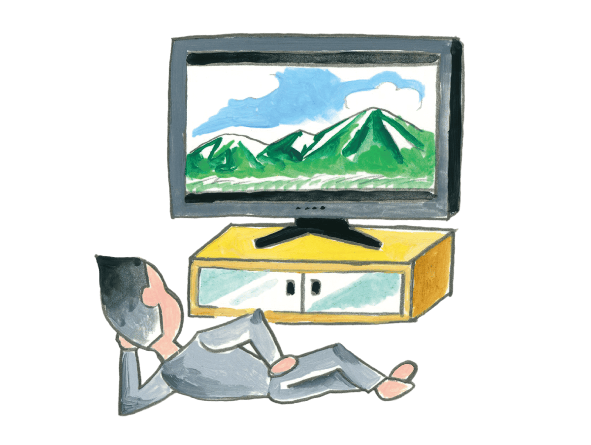 ゴロ寝でテレビも長時間継続で役に立つ