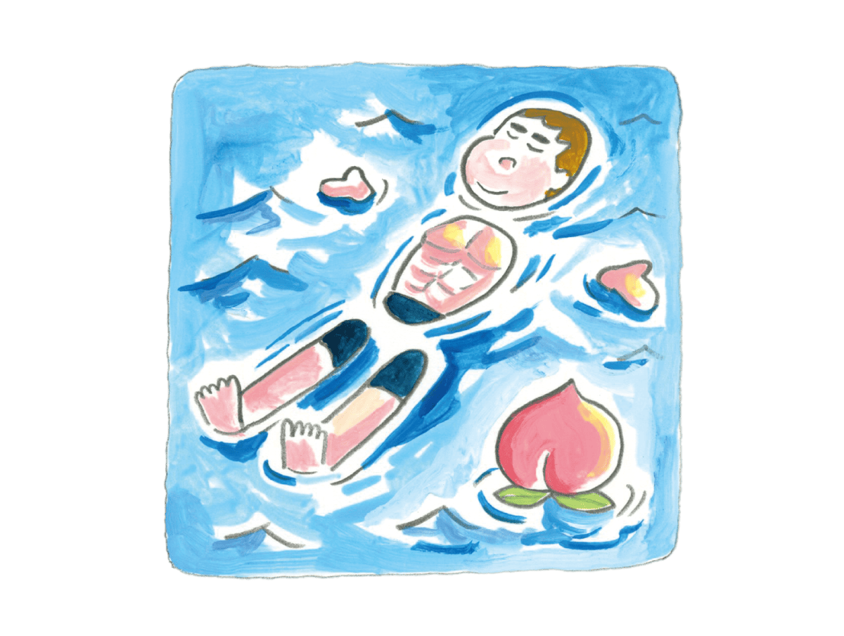 頭を空っぽにして川の中で浮かんでみる