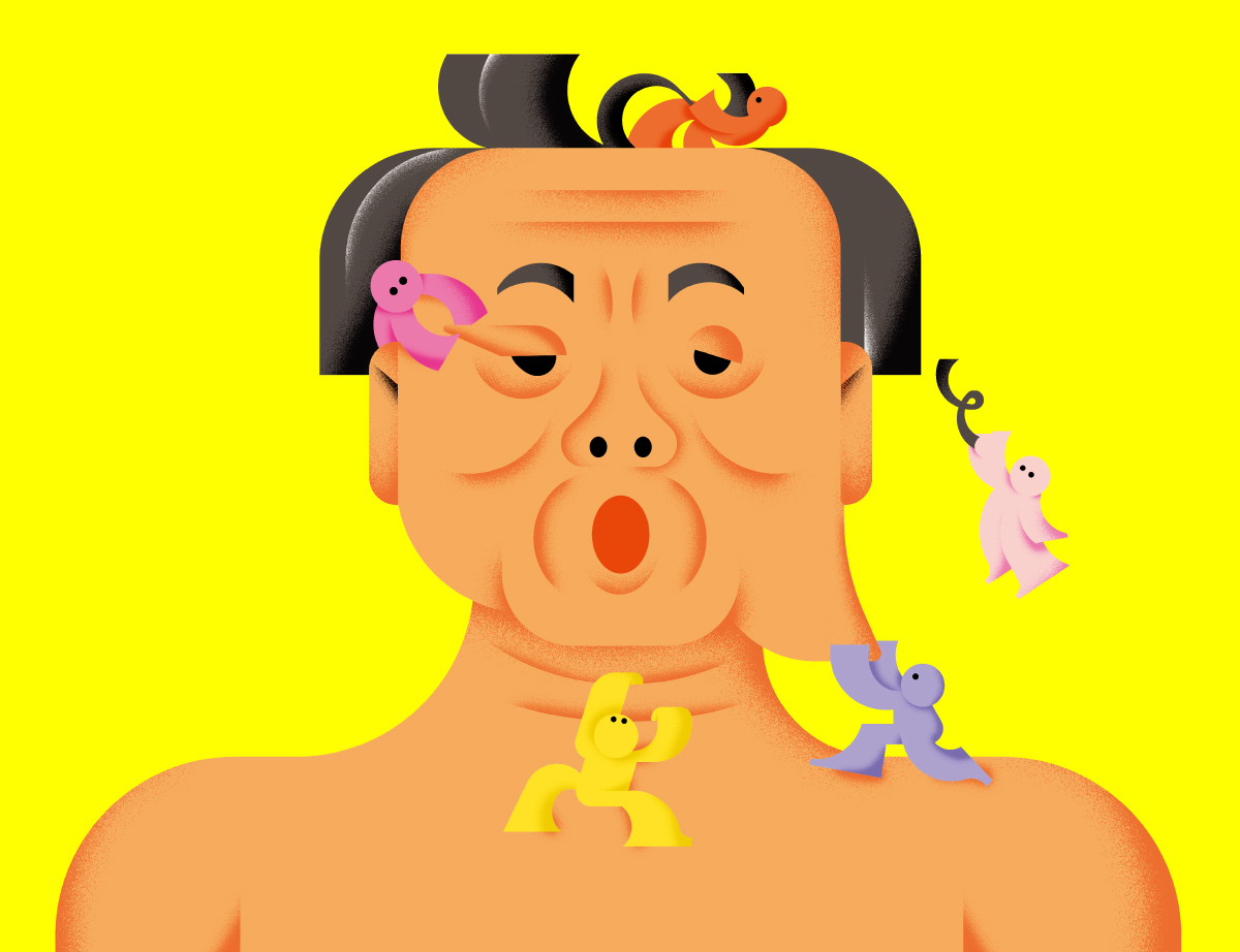 表情筋が衰えると、顔がだるんだるんに。