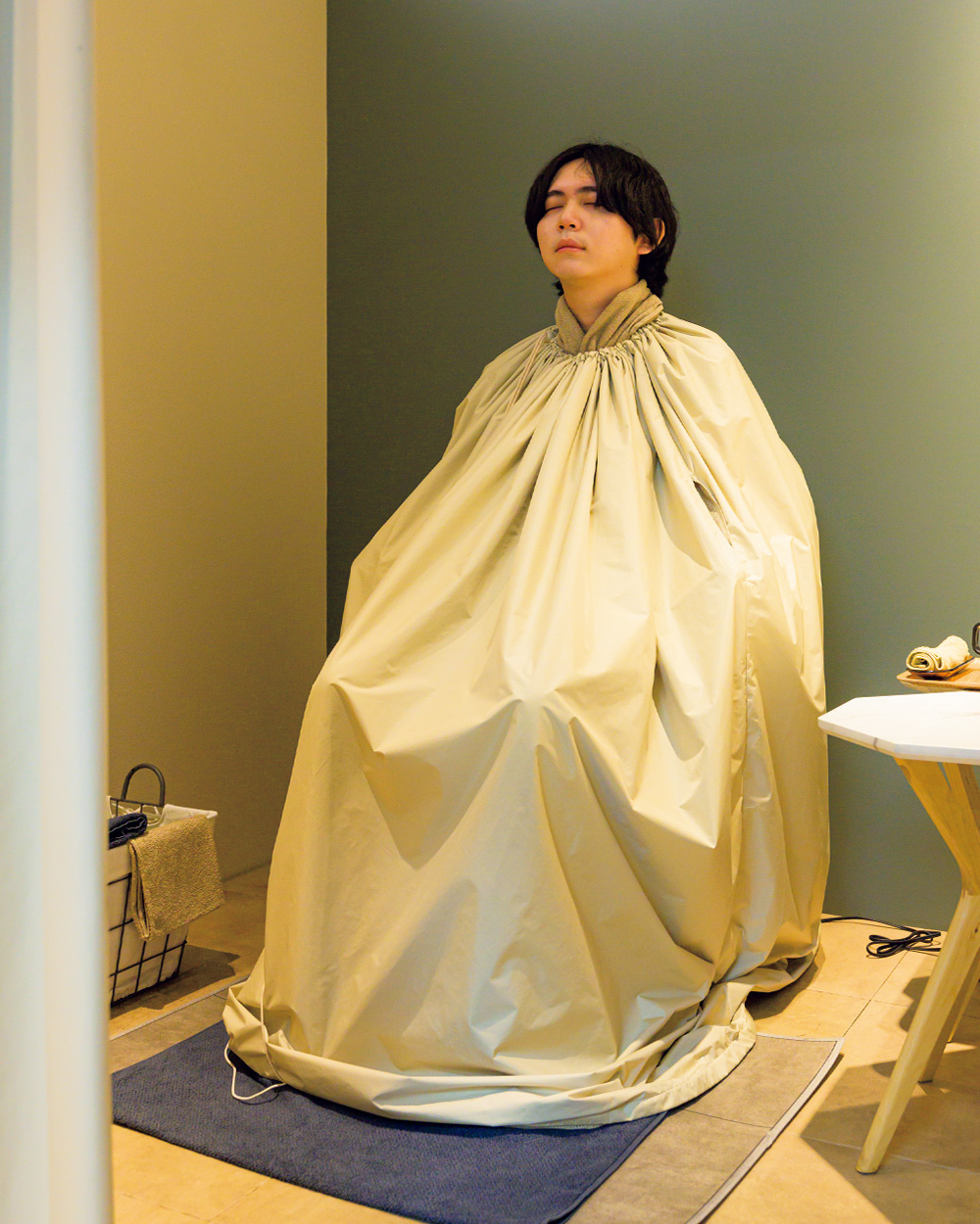 男性も通えるよもぎ蒸し。ダイレクトな薬効浴で気分爽快。