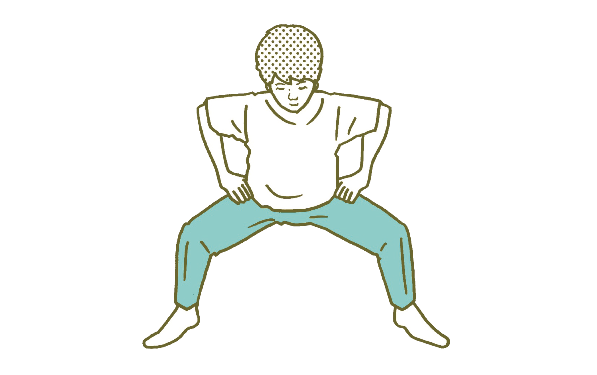 股関節痛動ストレッチ