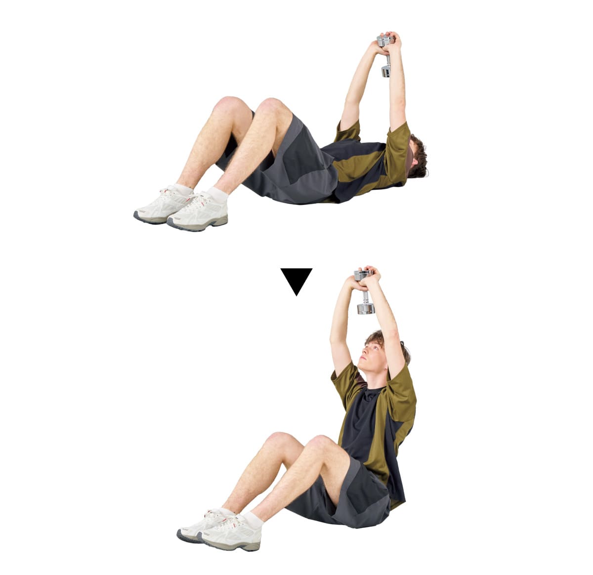 ダンベルシットアップ