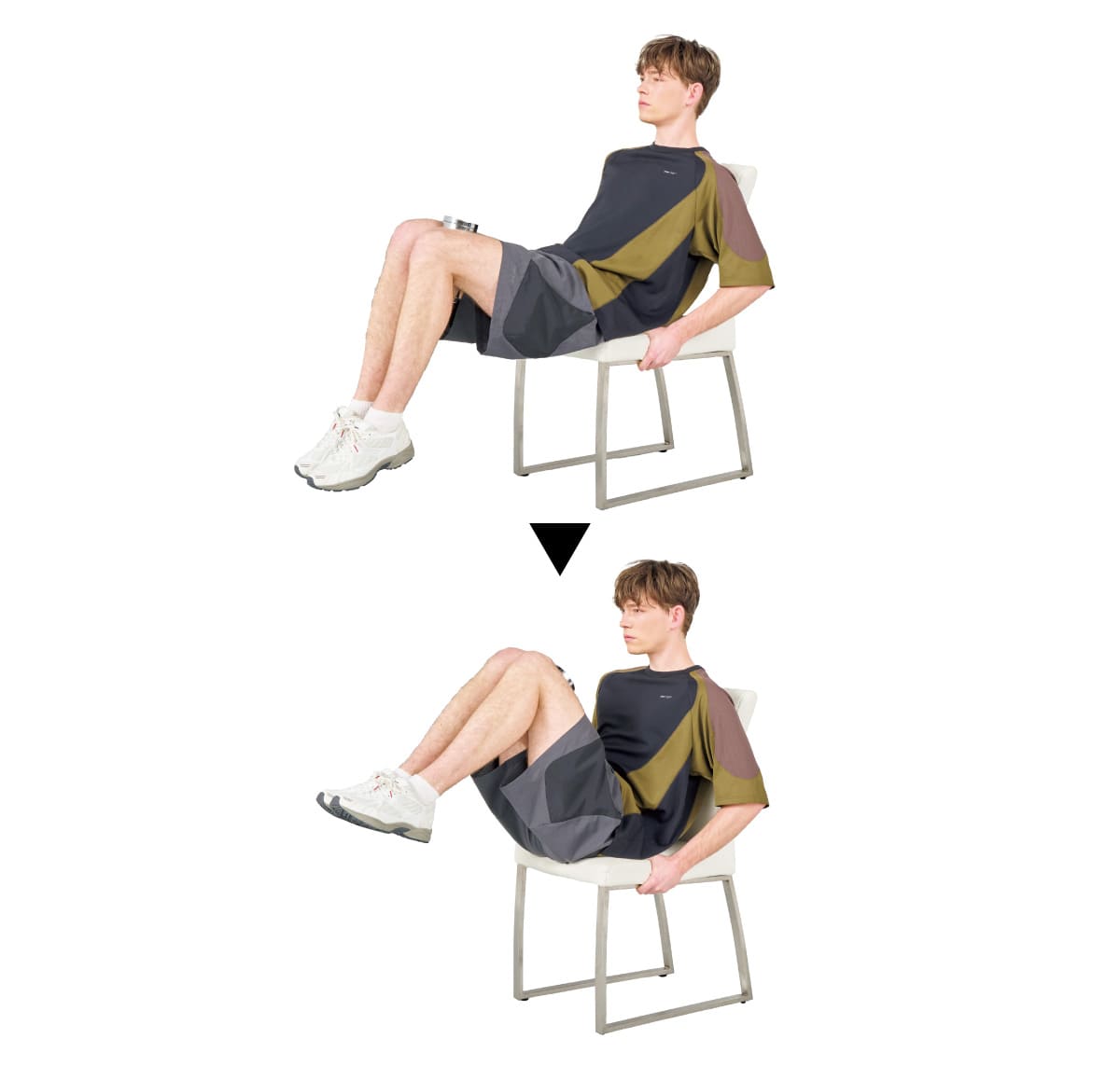 ダンベルレッグレイズ1