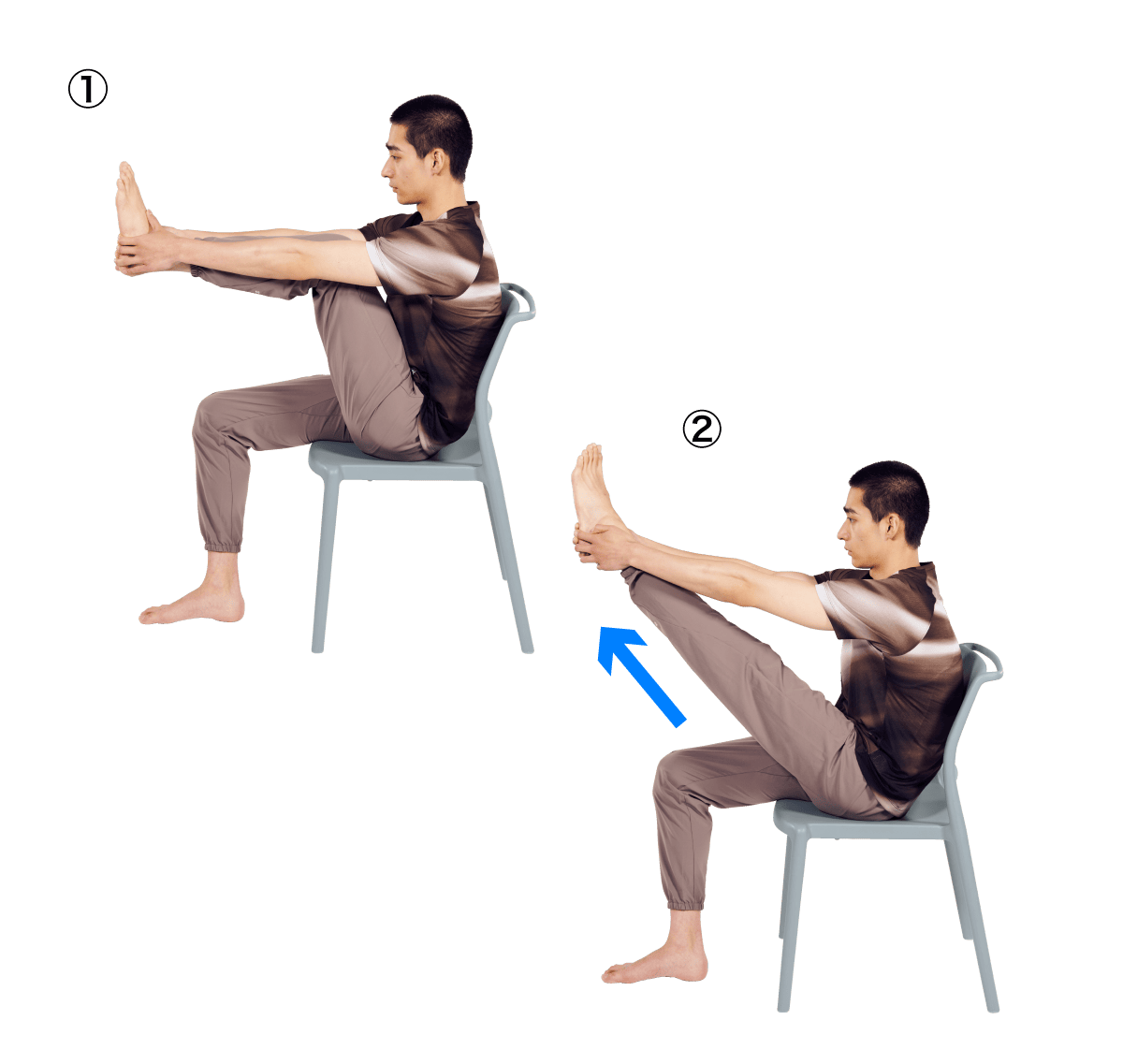 ハムストリングス静ストレッチ1