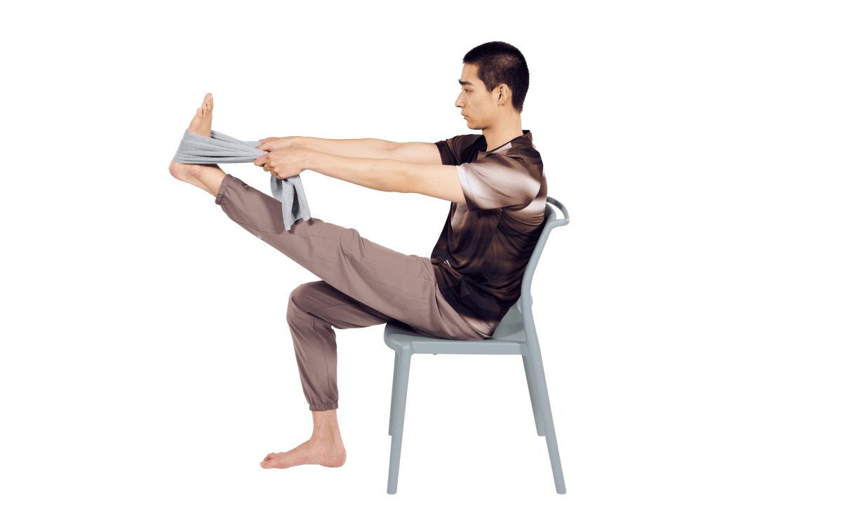 ハムストリングス静ストレッチ簡単バージョン