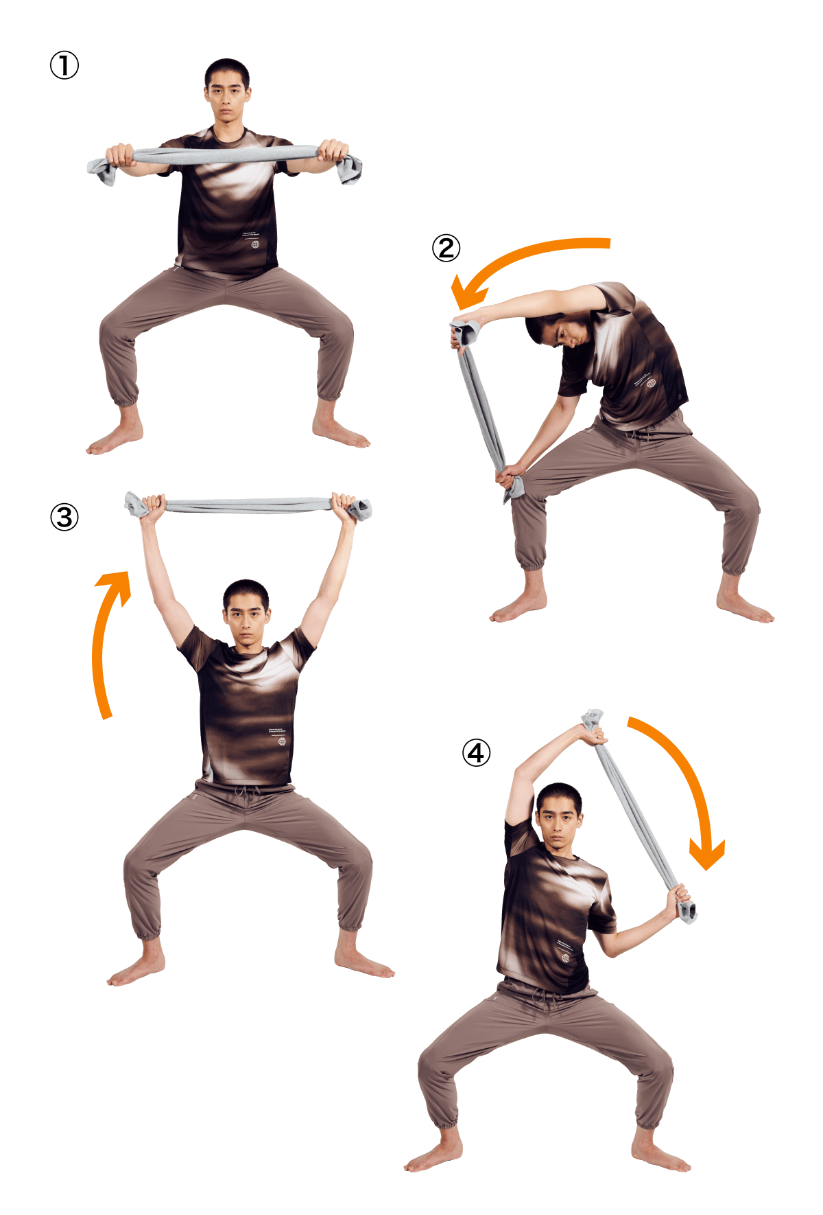 背中動ストレッチ