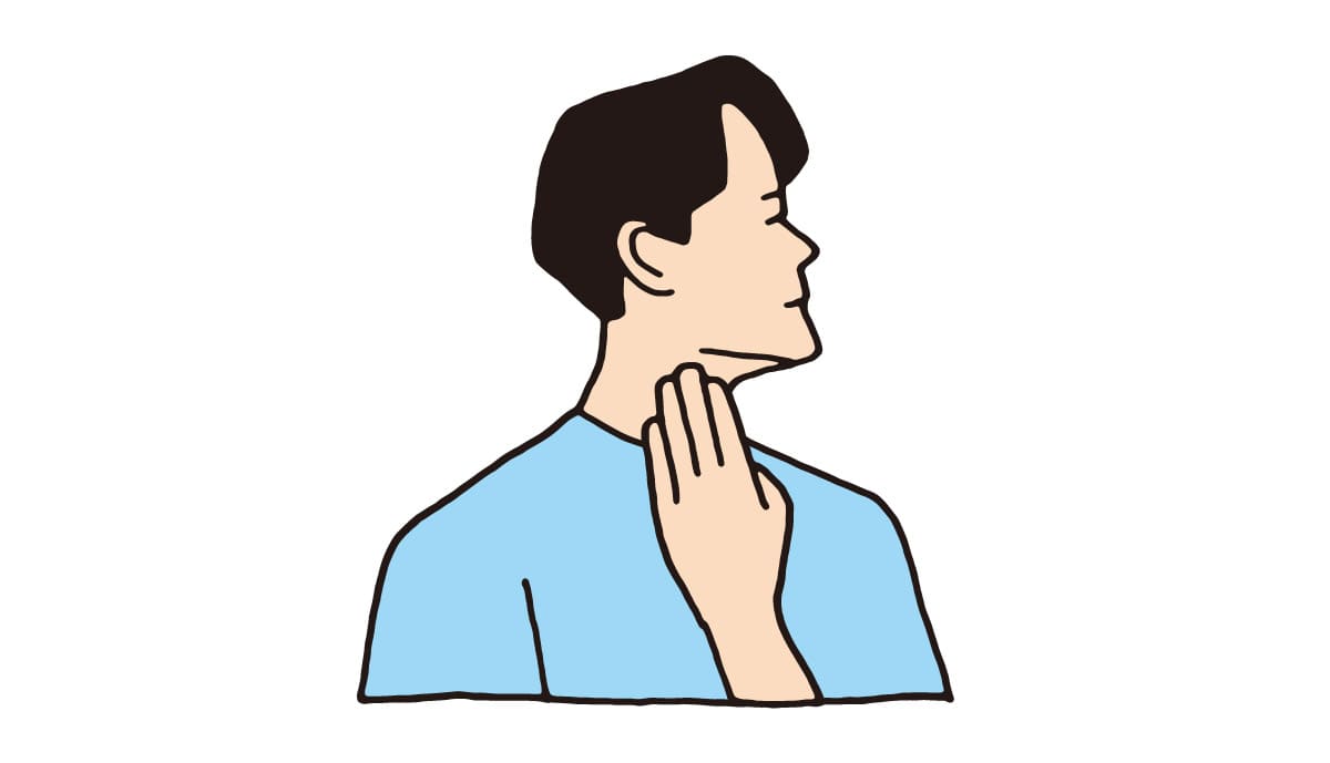 首のマッサージ1