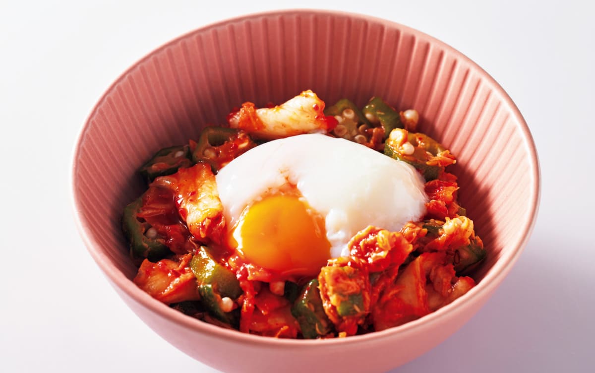 ツナキムチ温玉