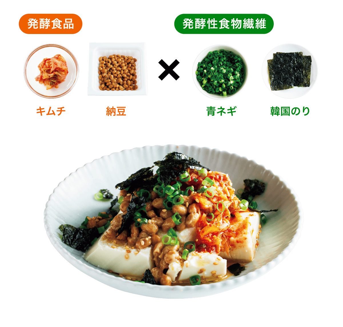 発酵ぶっかけ冷ややっこ