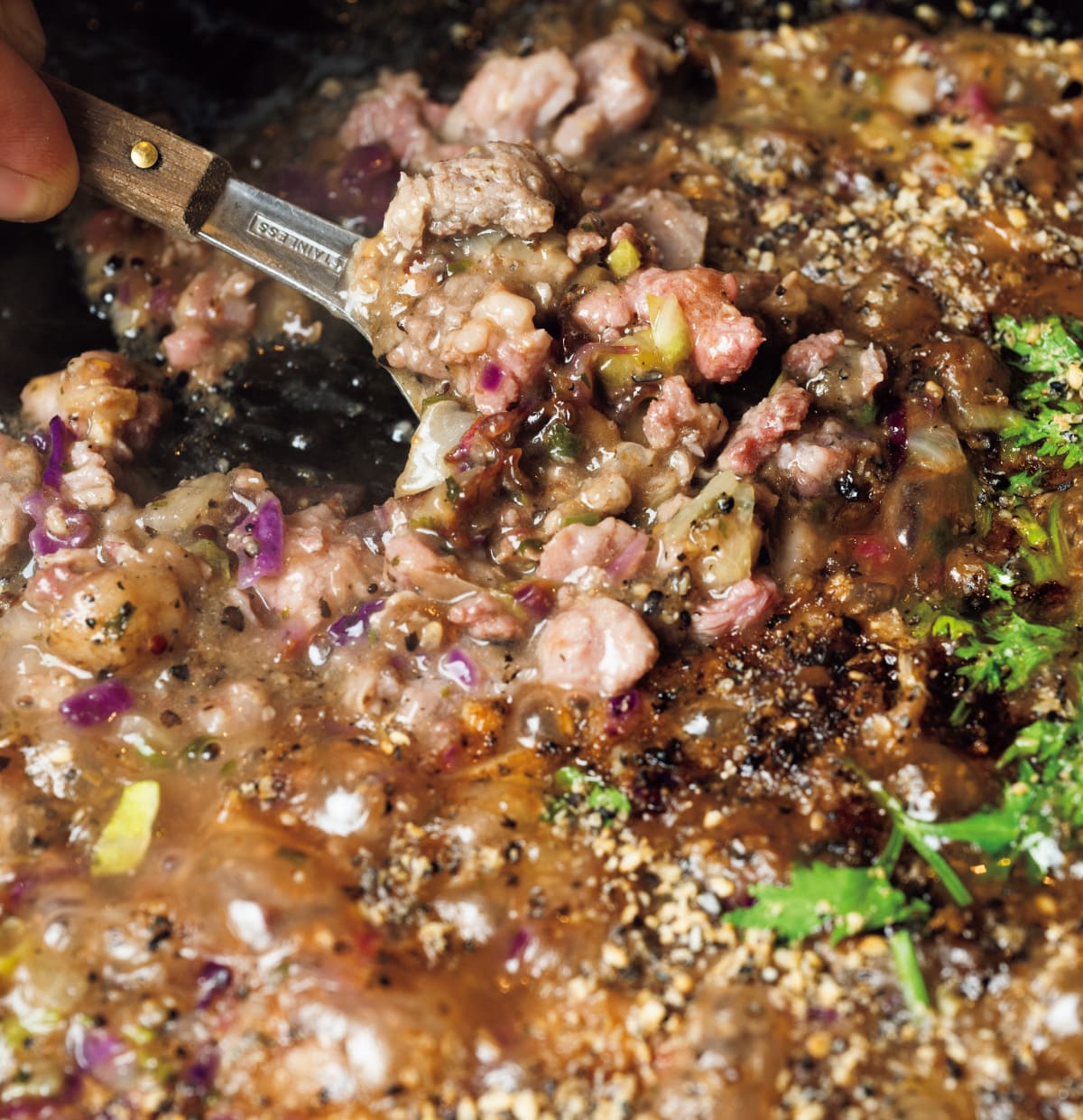 お惣菜と煎餅もんじゃ〈さとう〉発酵羊もんじゃ