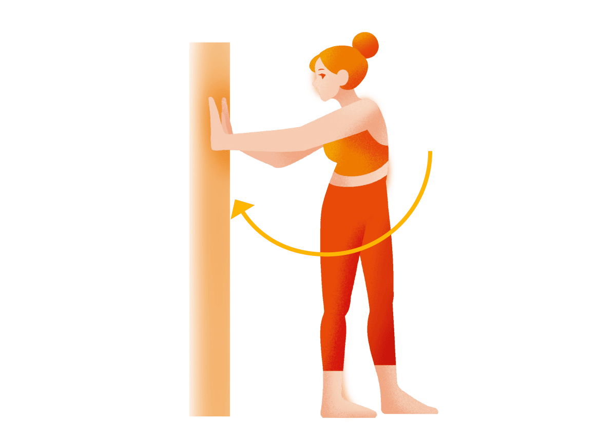 腰ひねりストレッチ