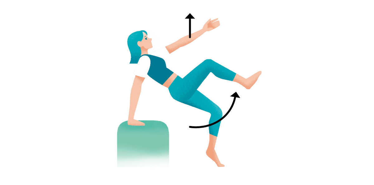 リバースプランクオンベッド